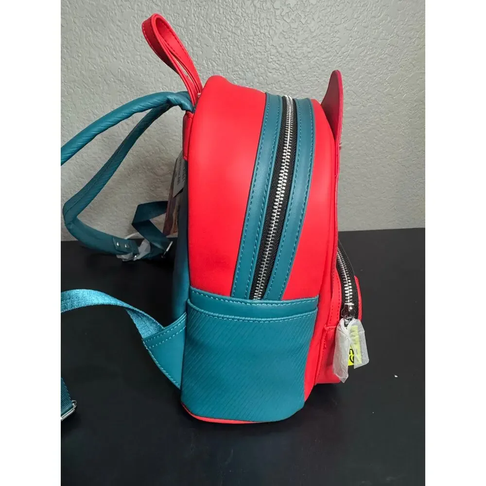 Loungefly Spiderman Spider Verse Lenticular Mini Backpack Bag NWT Spider Man